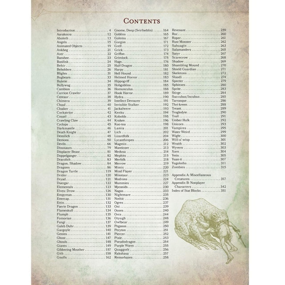 WIZARDS OF THE COAST Dungeons & Dragons Monster Manual (Inglês) Translation missing: pt-BR.activerecord.decorators.item_part_image/alt
