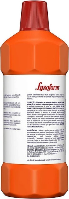 LYSOFORM Desinfetante Bactericida Original 1l Translation missing: pt-BR.activerecord.decorators.item_part_image/alt