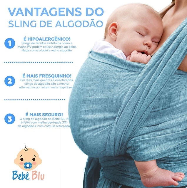 WRAP SLING CO. Sling Bebê Canguru Wrap Translation missing: pt-BR.activerecord.decorators.item_part_image/alt