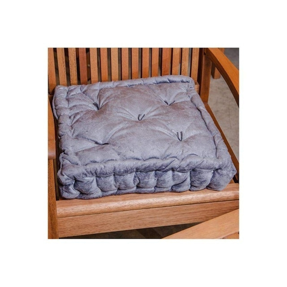 ETNA Almofada Futton Suede 43 x 43 cm Grafite Translation missing: pt-BR.activerecord.decorators.item_part_image/alt