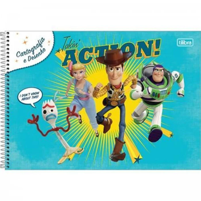 TILIBRA Caderno Cartografia e Desenho Capa Dura Toy Story 80 Folhas Translation missing: pt-BR.activerecord.decorators.item_part_image/alt