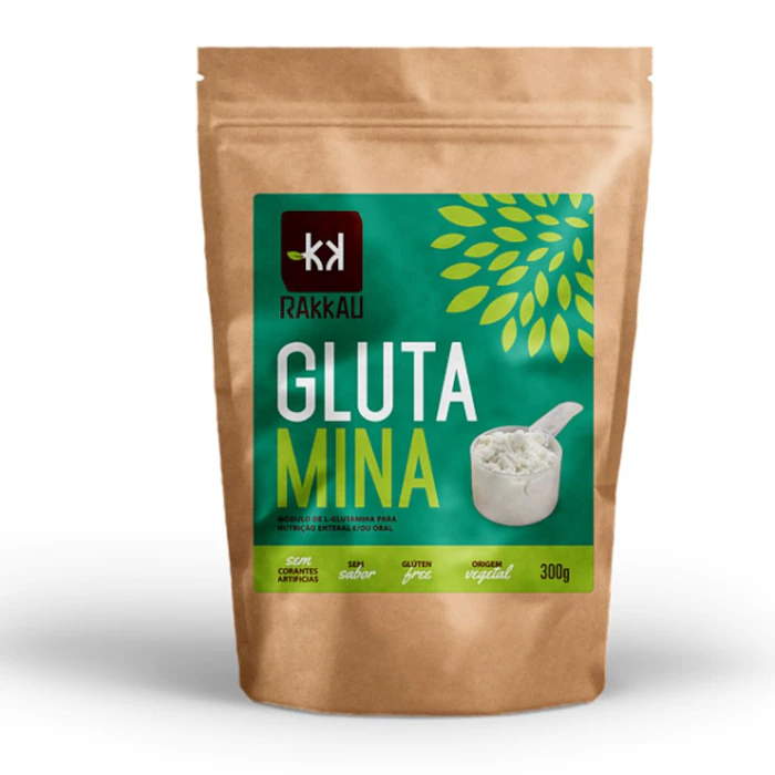 RAKKAU Glutamina Vegetal Vegana Sem Sabor 300g Translation missing: pt-BR.activerecord.decorators.item_part_image/alt
