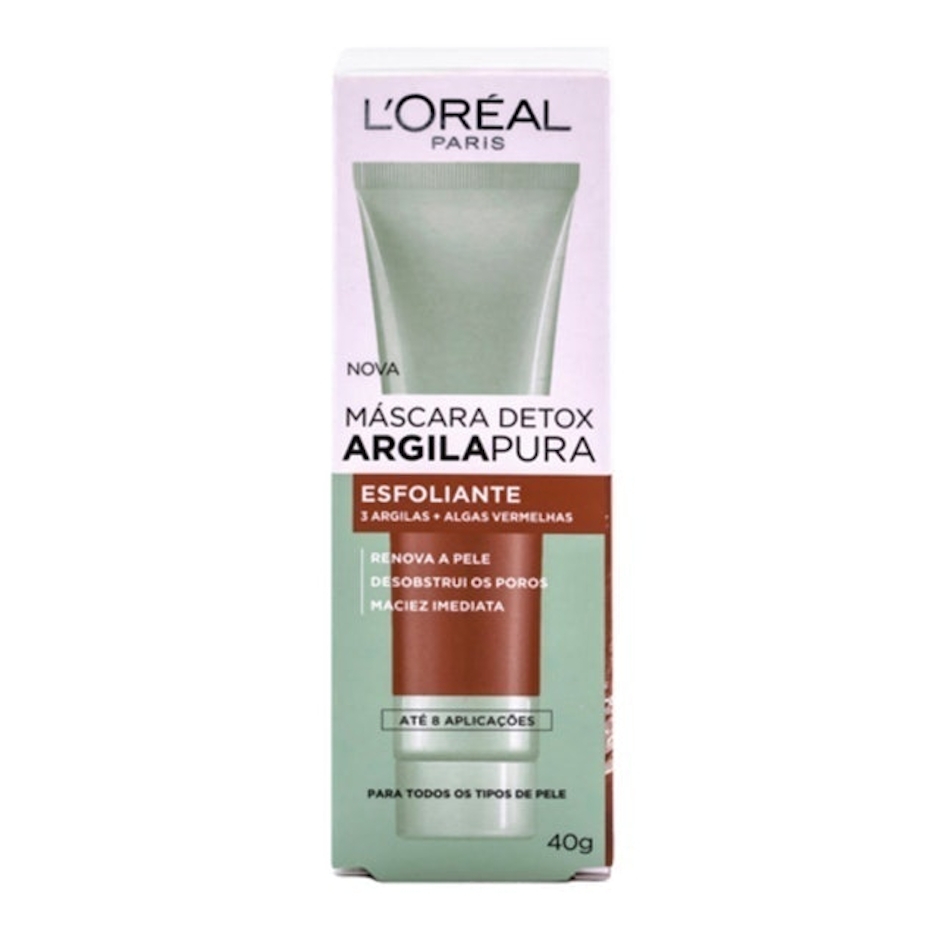 LÓRÉAL PARIS Máscara Facial Detox Argila Pura Esfoliante Translation missing: pt-BR.activerecord.decorators.item_part_image/alt