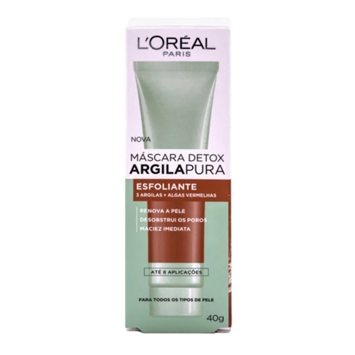 LÓRÉAL PARIS Máscara Facial Detox Argila Pura Esfoliante Translation missing: pt-BR.activerecord.decorators.item_part_image/alt