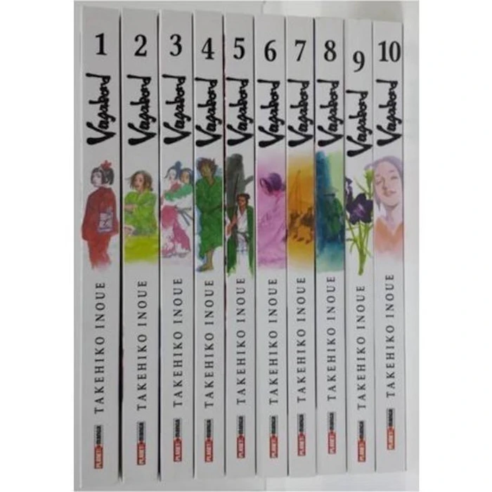 TAKEHIKO INOUE Vagabond - Caixa com 10 Volumes Translation missing: pt-BR.activerecord.decorators.item_part_image/alt