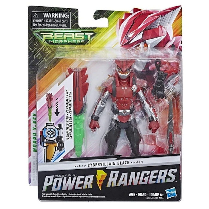 ACTION-FIGURE Boneco Power Rangers Beast Morphers Cyber Vilão Blaze Translation missing: pt-BR.activerecord.decorators.item_part_image/alt