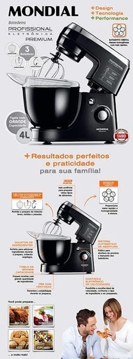 MONDIAL Batedeira Profissional Premium Translation missing: pt-BR.activerecord.decorators.item_part_image/alt
