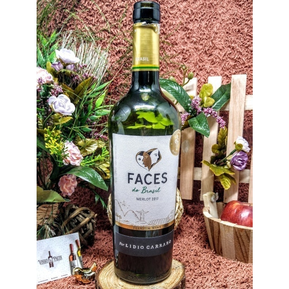 LIDIO CARRARO Vinho Tinto Faces do Brasil Merlot Translation missing: pt-BR.activerecord.decorators.item_part_image/alt