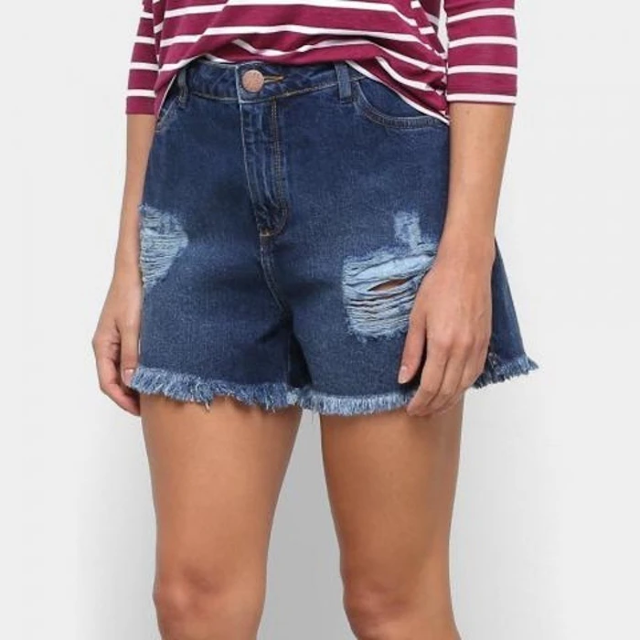 MALWEE Short Jeans Comfort Feminino Translation missing: pt-BR.activerecord.decorators.item_part_image/alt