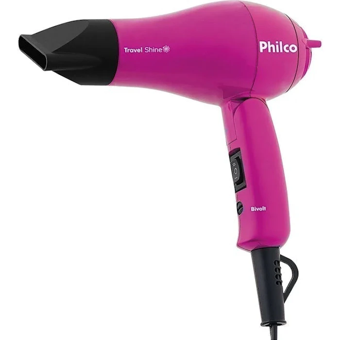 PHILCO Secador de Cabelo Portátil Philco Travel Shine Bivolt Translation missing: pt-BR.activerecord.decorators.item_part_image/alt