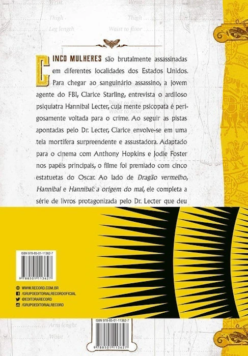 THOMAS HARRIS O Silêncio dos Inocentes Translation missing: pt-BR.activerecord.decorators.item_part_image/alt