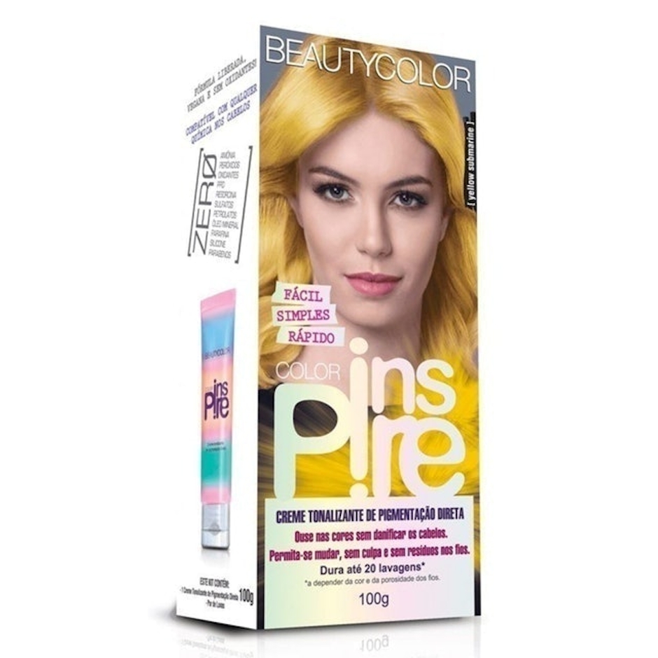 BEAUTY COLOR Tonalizante Inspire Yellow Submarine 100g Translation missing: pt-BR.activerecord.decorators.item_part_image/alt