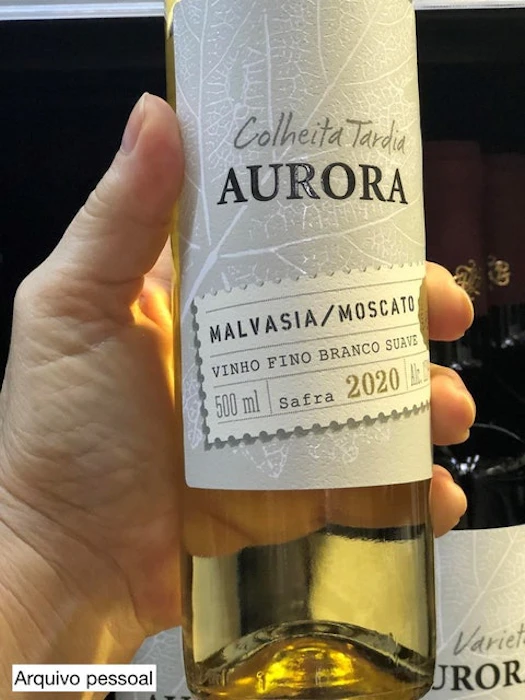 AURORA Vinho Branco Colheita Tardia Aurora Malvasia e Moscato Translation missing: pt-BR.activerecord.decorators.item_part_image/alt