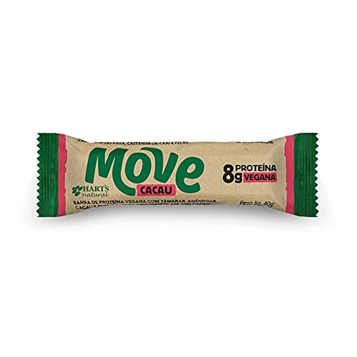 HART'S NATURAL Barra De Proteína Vegana Move Cacau 35g Translation missing: pt-BR.activerecord.decorators.item_part_image/alt