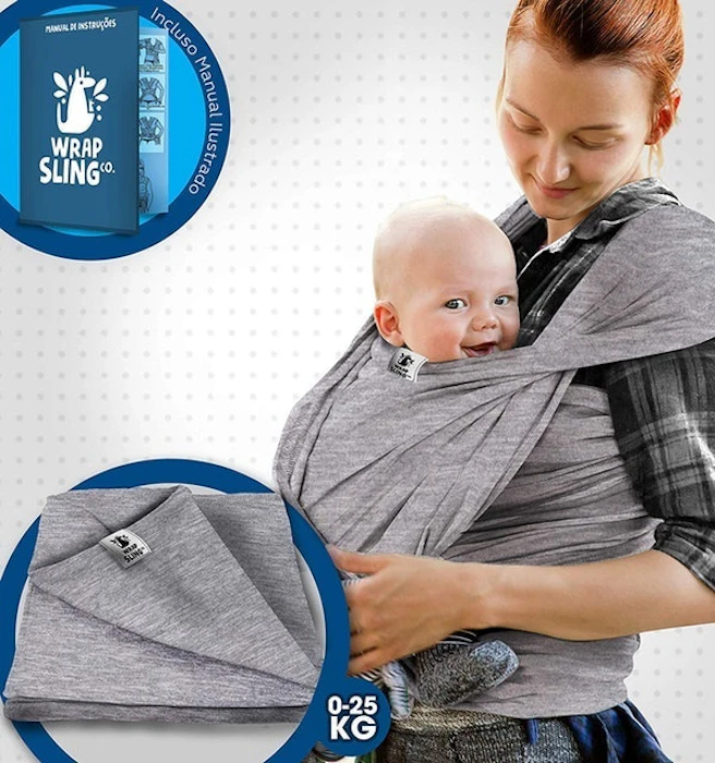 WRAP SLING CO. Sling Bebê Canguru Wrap Translation missing: pt-BR.activerecord.decorators.item_part_image/alt