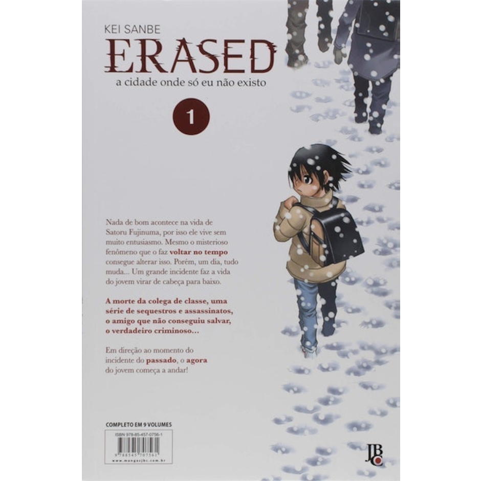 KEI SANBE Erased Volume 1 Translation missing: pt-BR.activerecord.decorators.item_part_image/alt