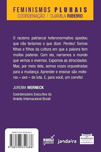 Djamila Ribeiro Lugar de Fala Translation missing: pt-BR.activerecord.decorators.item_part_image/alt
