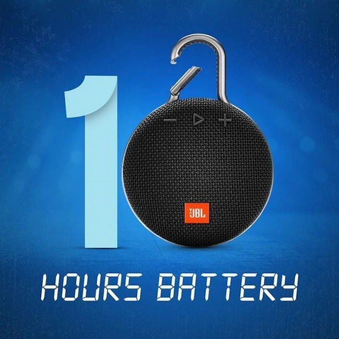 JBL Caixa de Som Clip 3 Bluetooth Portátil Translation missing: pt-BR.activerecord.decorators.item_part_image/alt