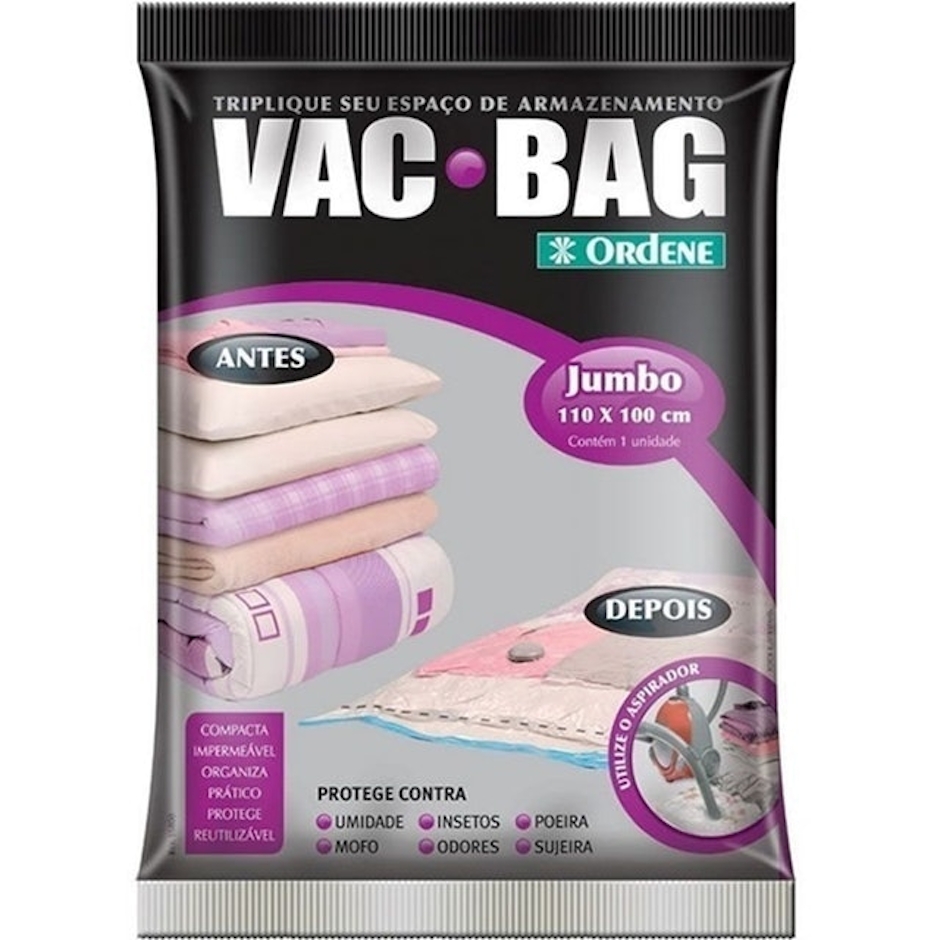 ORDENE Saco à Vácuo Vac Bag Jumbo 100x110cm Translation missing: pt-BR.activerecord.decorators.item_part_image/alt