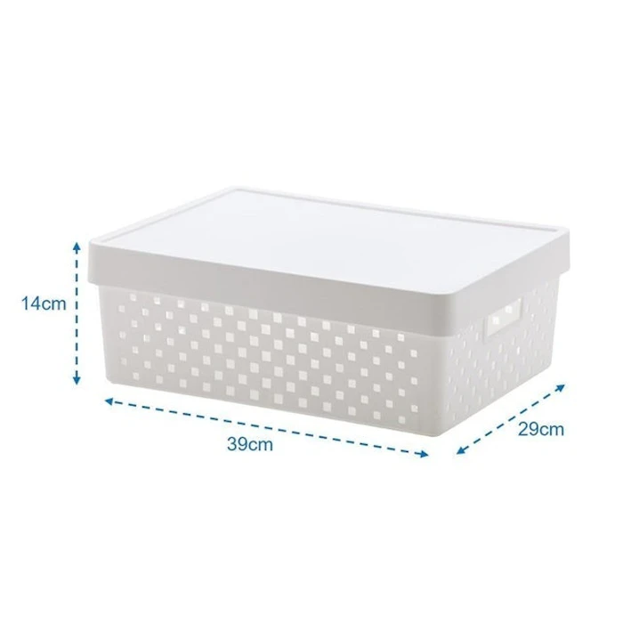 PARAMOUNT Kit Cesto Organizador Armário com Tampa 3 Unidades Translation missing: pt-BR.activerecord.decorators.item_part_image/alt