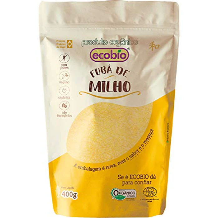 ECOBIO Fubá de Milho Orgânico 400g Translation missing: pt-BR.activerecord.decorators.item_part_image/alt