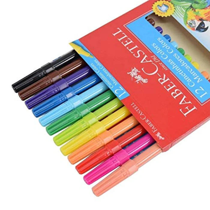 FABER CASTELL Canetinha Hidrográfica 12 Cores Translation missing: pt-BR.activerecord.decorators.item_part_image/alt