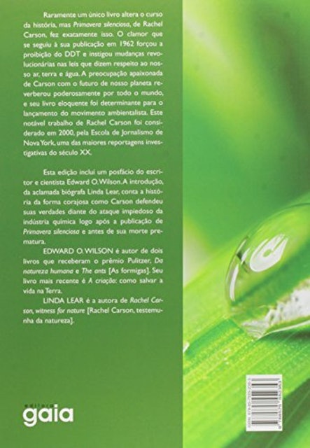 EDITORA GAIA Primavera Silenciosa Translation missing: pt-BR.activerecord.decorators.item_part_image/alt