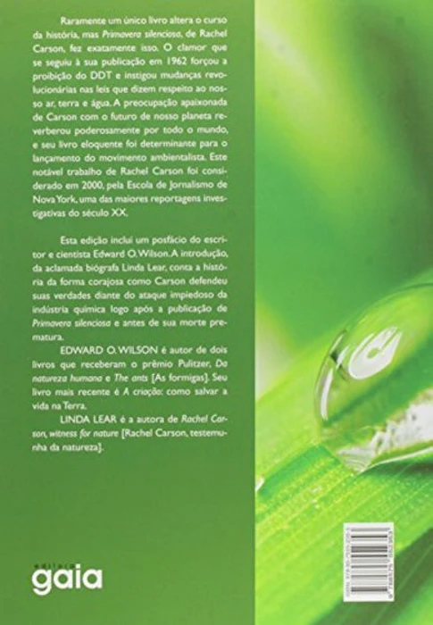 EDITORA GAIA Primavera Silenciosa Translation missing: pt-BR.activerecord.decorators.item_part_image/alt