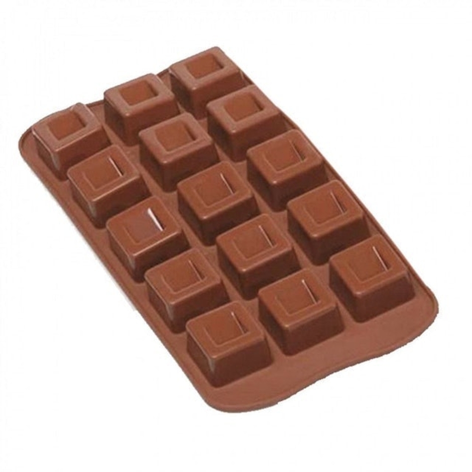Forma de Silicone para Bombons Formato Quadrado Translation missing: pt-BR.activerecord.decorators.item_part_image/alt