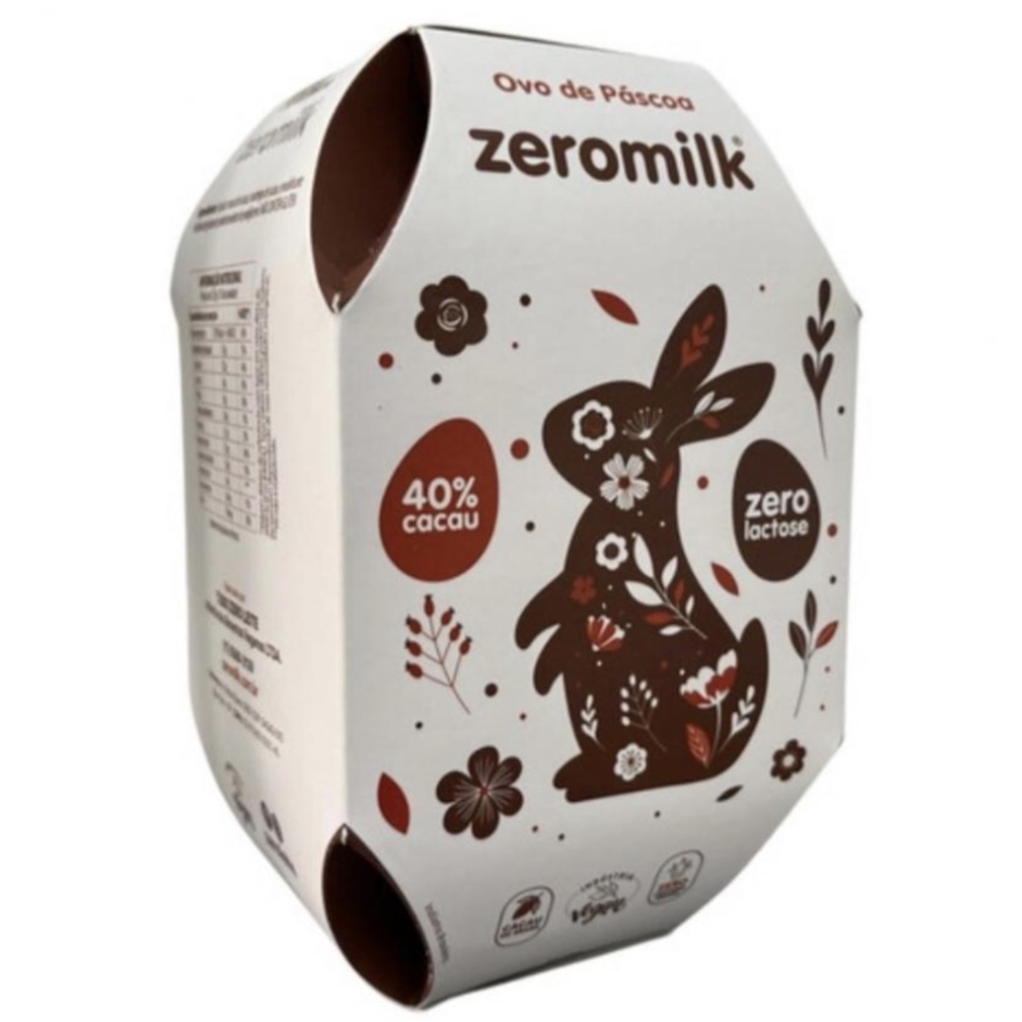 Zeromilk Ovo de Páscoa Vegano 40% Cacau Zero Lactose 160g Translation missing: pt-BR.activerecord.decorators.item_part_image/alt