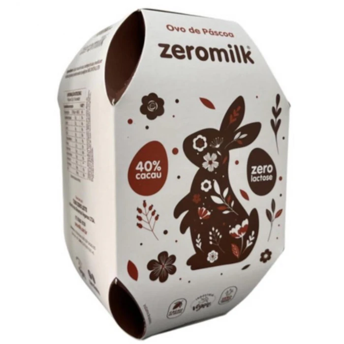 Zeromilk Ovo de Páscoa Vegano 40% Cacau Zero Lactose 160g Translation missing: pt-BR.activerecord.decorators.item_part_image/alt