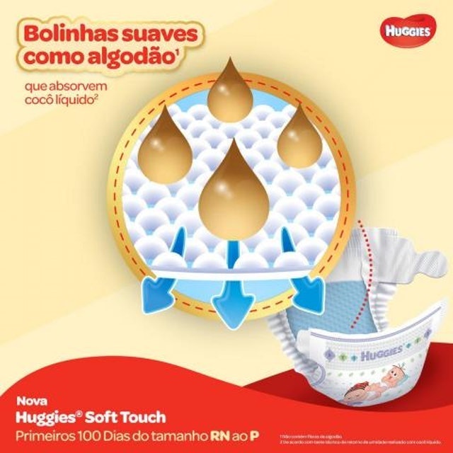 HUGGIES Fraldas Soft Touch Tamanho RN - 38 Unidades Translation missing: pt-BR.activerecord.decorators.item_part_image/alt