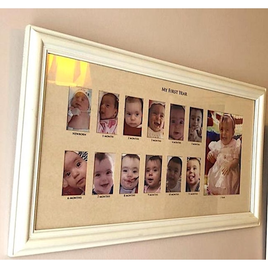 MAKE LASER Quadro Porta Retrato 12 Meses 13 Fotos Translation missing: pt-BR.activerecord.decorators.item_part_image/alt