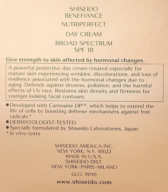 SHISEIDO Creme Para o Dia Benefiance Nutriperfect FPS 15 Translation missing: pt-BR.activerecord.decorators.item_part_image/alt
