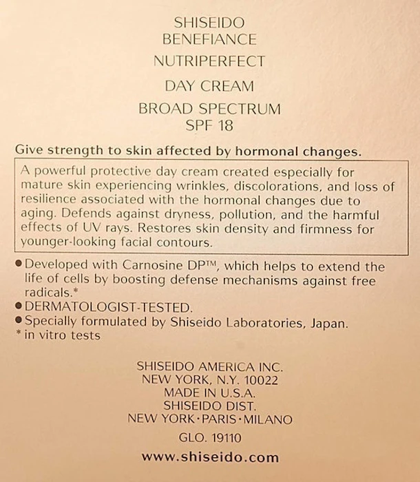 SHISEIDO Creme Para o Dia Benefiance Nutriperfect FPS 15 Translation missing: pt-BR.activerecord.decorators.item_part_image/alt