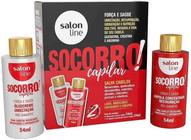 SALON LINE Kit Socorro Capilar Óleocreme e Ampola Concentrada Translation missing: pt-BR.activerecord.decorators.item_part_image/alt