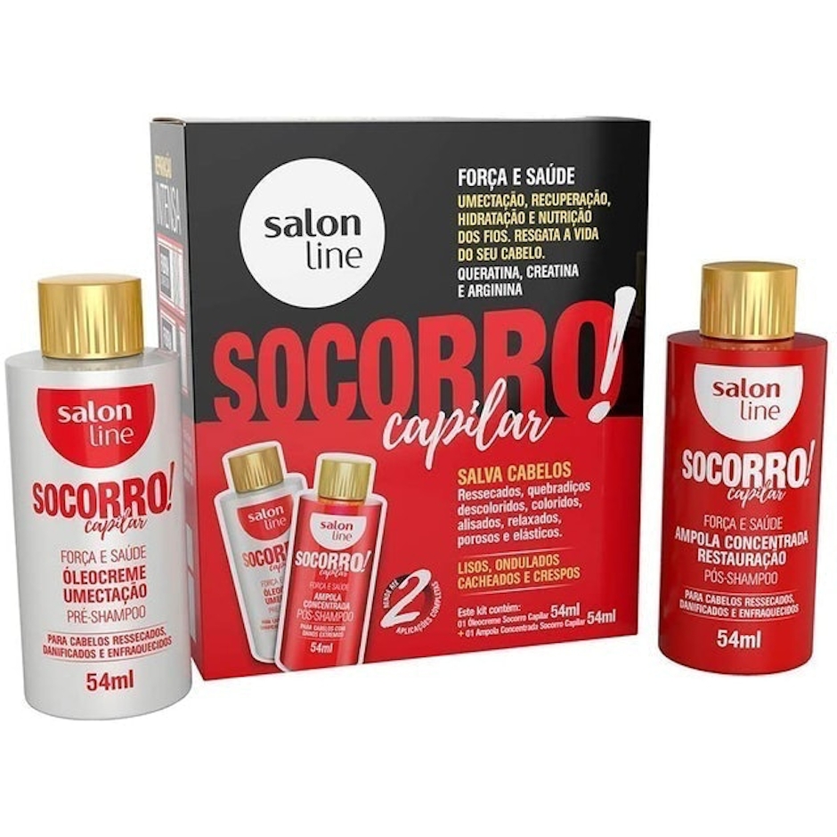 SALON LINE Kit Socorro Capilar Óleocreme e Ampola Concentrada Translation missing: pt-BR.activerecord.decorators.item_part_image/alt