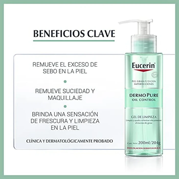 EUCERIN Gel de Limpeza Dermo Pure Oil Control Translation missing: pt-BR.activerecord.decorators.item_part_image/alt