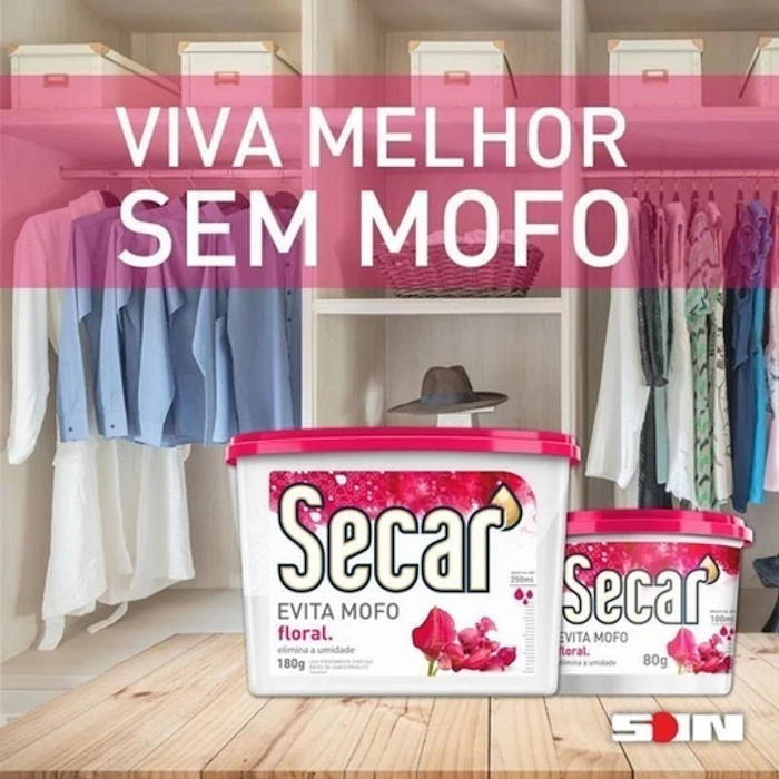 SECAR Antimofo Desumidificador Guarda-Roupa Floral 180g Translation missing: pt-BR.activerecord.decorators.item_part_image/alt