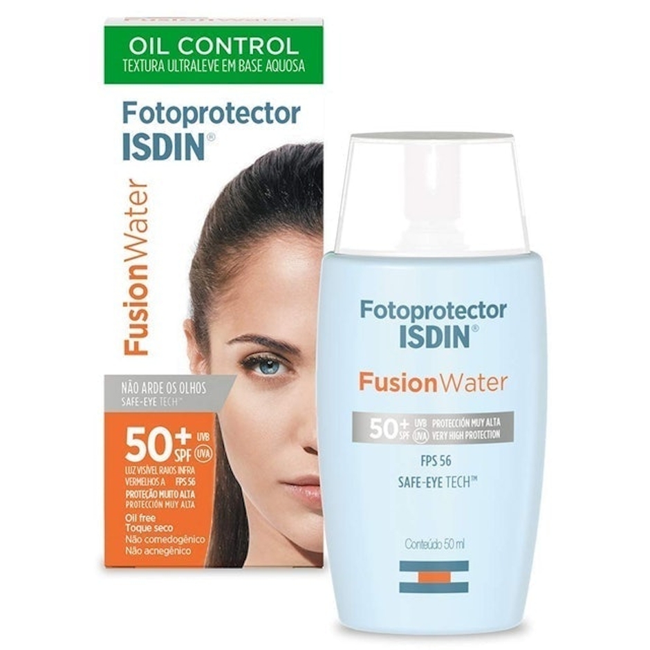 ISDIN Fotoprotetor Fusion Water Oil Control FPS 50+ Translation missing: pt-BR.activerecord.decorators.item_part_image/alt