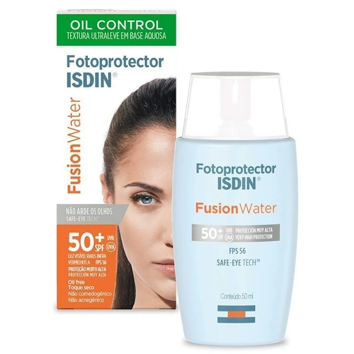 ISDIN Fotoprotetor Fusion Water Oil Control FPS 50+ Translation missing: pt-BR.activerecord.decorators.item_part_image/alt