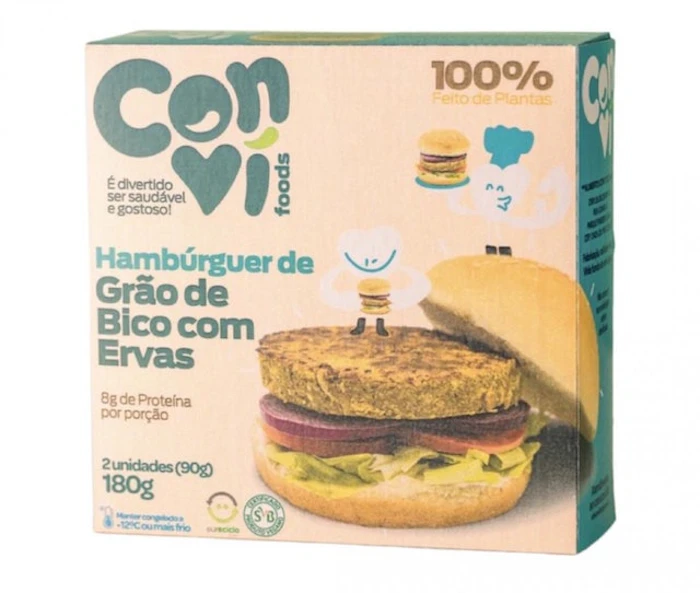Convi Foods Hambúrguer de Grão-de-Bico com Ervas Translation missing: pt-BR.activerecord.decorators.item_part_image/alt