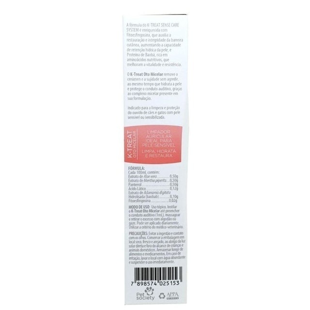 SOFT CARE Solução Auricular K-Treat Oto Micelar 100ml Translation missing: pt-BR.activerecord.decorators.item_part_image/alt