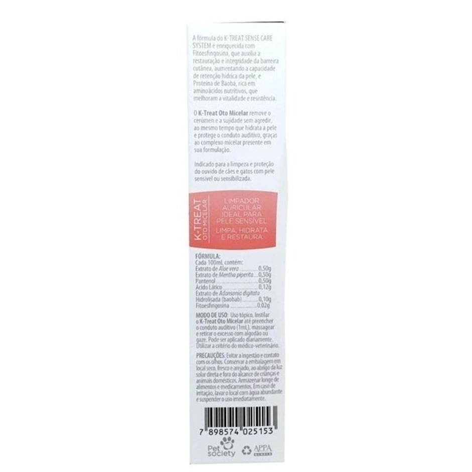 SOFT CARE Solução Auricular K-Treat Oto Micelar 100ml Translation missing: pt-BR.activerecord.decorators.item_part_image/alt