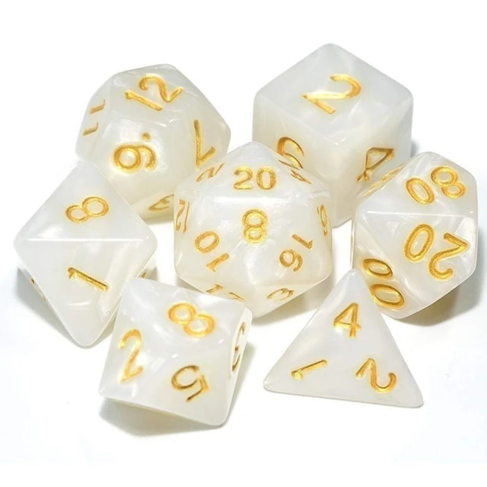 KOKO Kit com 42 Dados para RPG de Mesa D4 D6 D8 D10 D12 D20 D10% + 1 Bolsa Translation missing: pt-BR.activerecord.decorators.item_part_image/alt