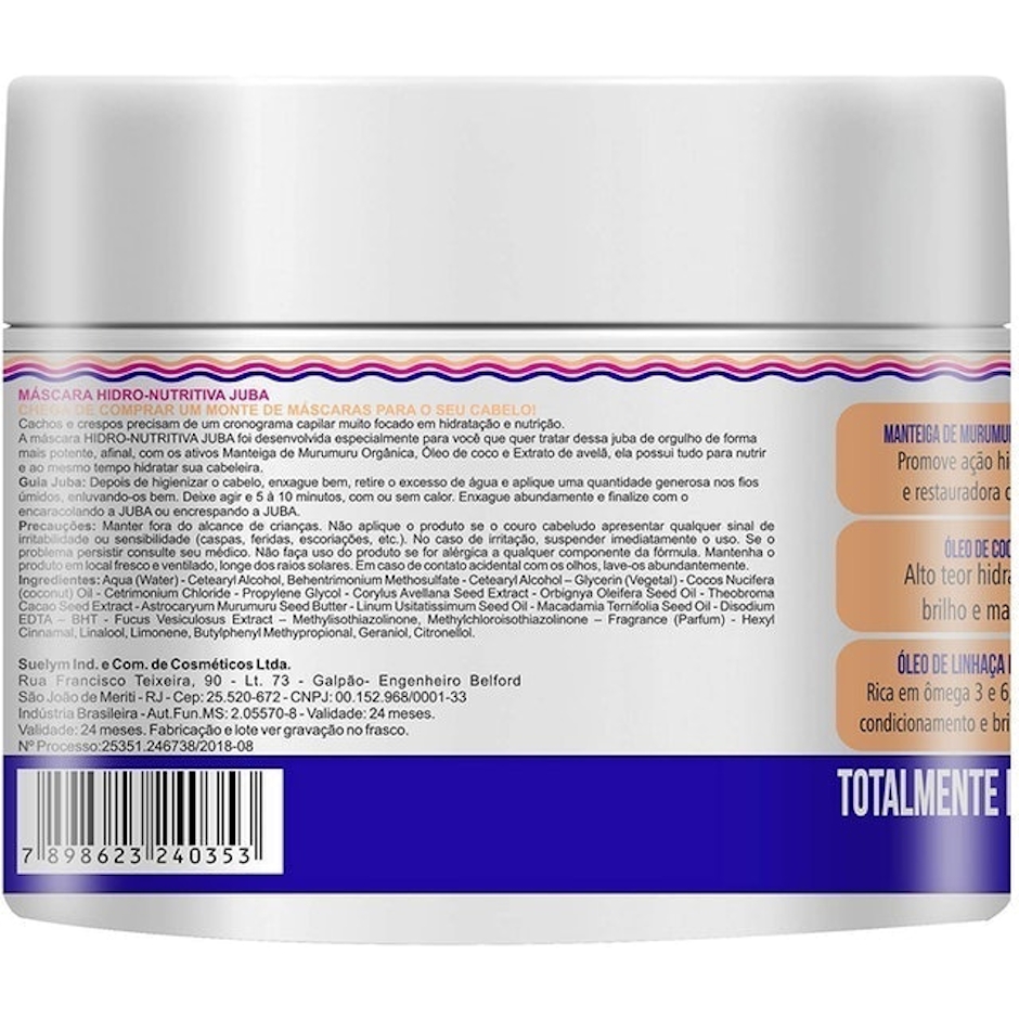 WIDI CARE Juba Máscara Hidro-Nutritiva 500g Translation missing: pt-BR.activerecord.decorators.item_part_image/alt