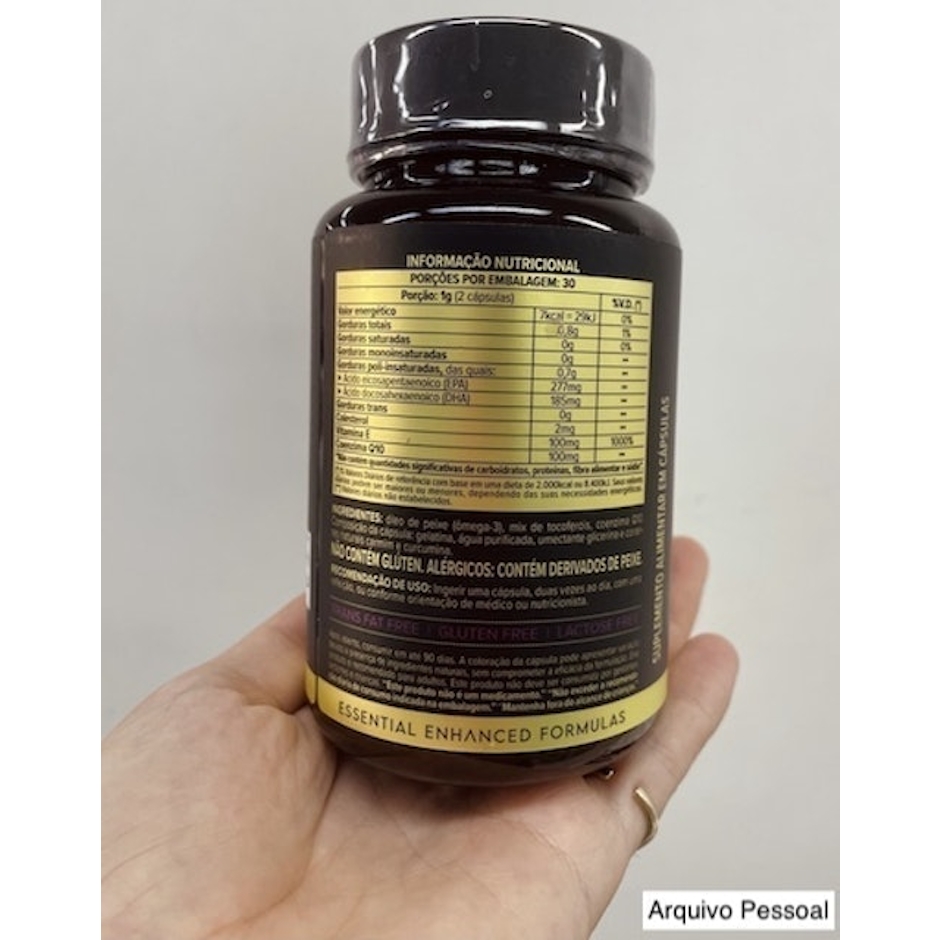ESSENTIAL NUTRITION Coenzima Q10 com Ômega 3 TG Translation missing: pt-BR.activerecord.decorators.item_part_image/alt