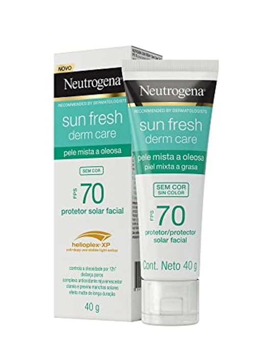 NEUTROGENA Protetor Solar Sun Fresh Derm Care FPS70 Translation missing: pt-BR.activerecord.decorators.item_part_image/alt