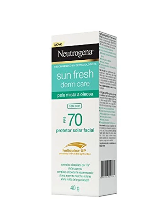 NEUTROGENA Protetor Solar Sun Fresh Derm Care FPS70 Translation missing: pt-BR.activerecord.decorators.item_part_image/alt