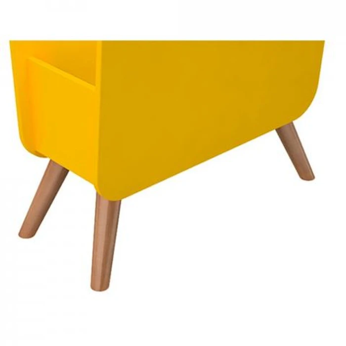 LUBRANO DECOR Revisteiro Retrô Laqueado Amarelo Translation missing: pt-BR.activerecord.decorators.item_part_image/alt